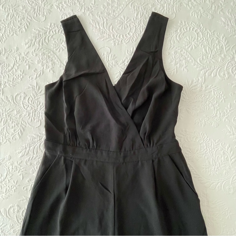 NWOT Lulus Kiska Black Lace Wide-Leg Jumpsuit Large - Picture 3 of 8